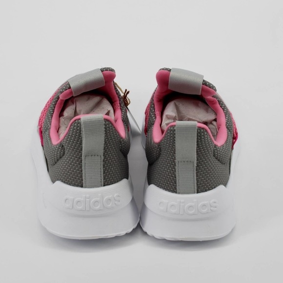 Adidas Lite Racer Adapt 5.0 Shoes Kids Size 4 in Pink/Grey NEW - Picture 3 of 8